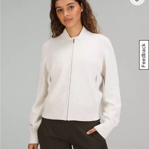Lululemon cotton blend full zip sweater